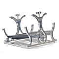 Nitrous Outlet Dual Billet Heated Horizontal Mount Bottle Bracket - 10lb/15lb