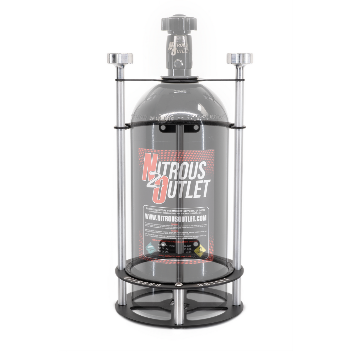 Nitrous Outlet Race-Light Single 15lb Bottle Bracket - Vertical