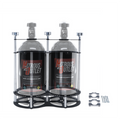 Nitrous Outlet Race-Light Dual 15lb Bottle Bracket with Roll Bar Mount - 1-1/4" Bar