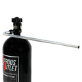 Nitrous Outlet 90 Degree Aluminum Pressure Relief Tube - Black 8AN B-Nut