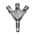 Nitrous Outlet Trident Ti 1/16" NPT Three Stage Dry Nitrous Nozzle - Straight Discharge/Titanium