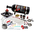 Nitrous Outlet 4500 Kraken Plate System - Braided Hose/.178 MOD Trashcan Nitrous Solenoid/.310 Fuel Solenoid/Universal Solenoid Brackets (Alcohol)(5-7-10 psi)(100-800 HP)(12lb Bottle)