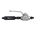 Nitrous Outlet Stainless Steel Inline Shut Off Ball Valve With Filter â€“ 7,250 PSI / 6AN Fittings