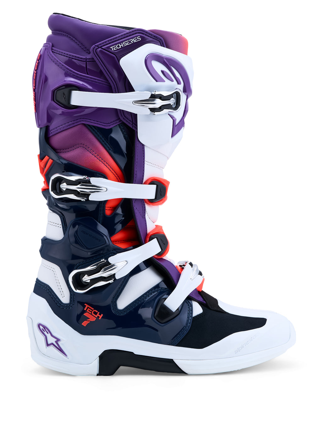 Tech 7 Boots Prpl/Wht/Dk Blue/Red Fluo 11