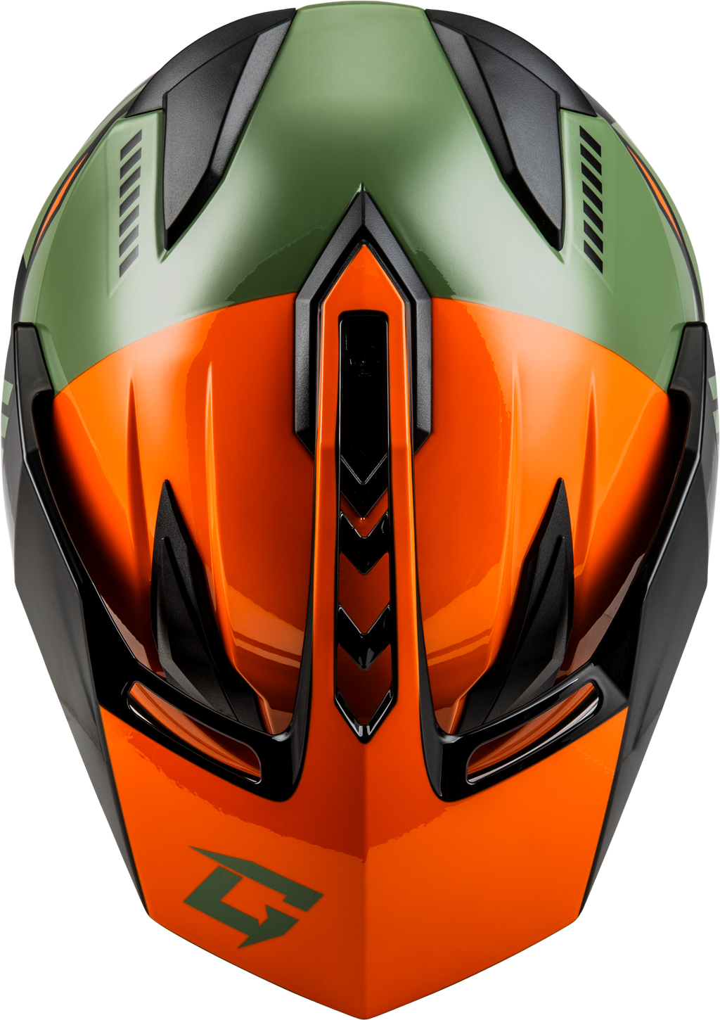 Gm 11 Ronin Helmet Orange/Green/Black 2x