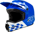 Yth Kinetic Lite Rival Helmet Gloss Blue/White Yl