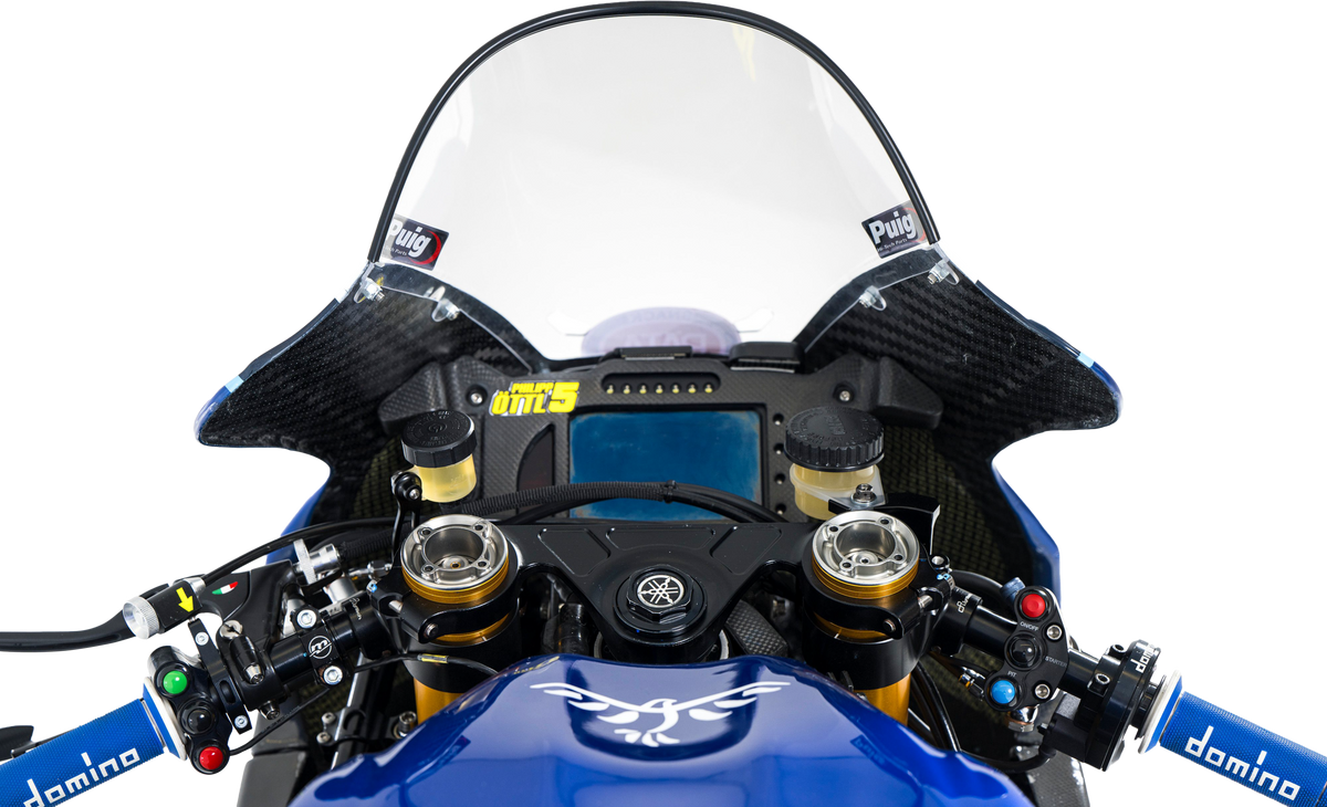 A450 Road Racing Grips Blue/White Pair