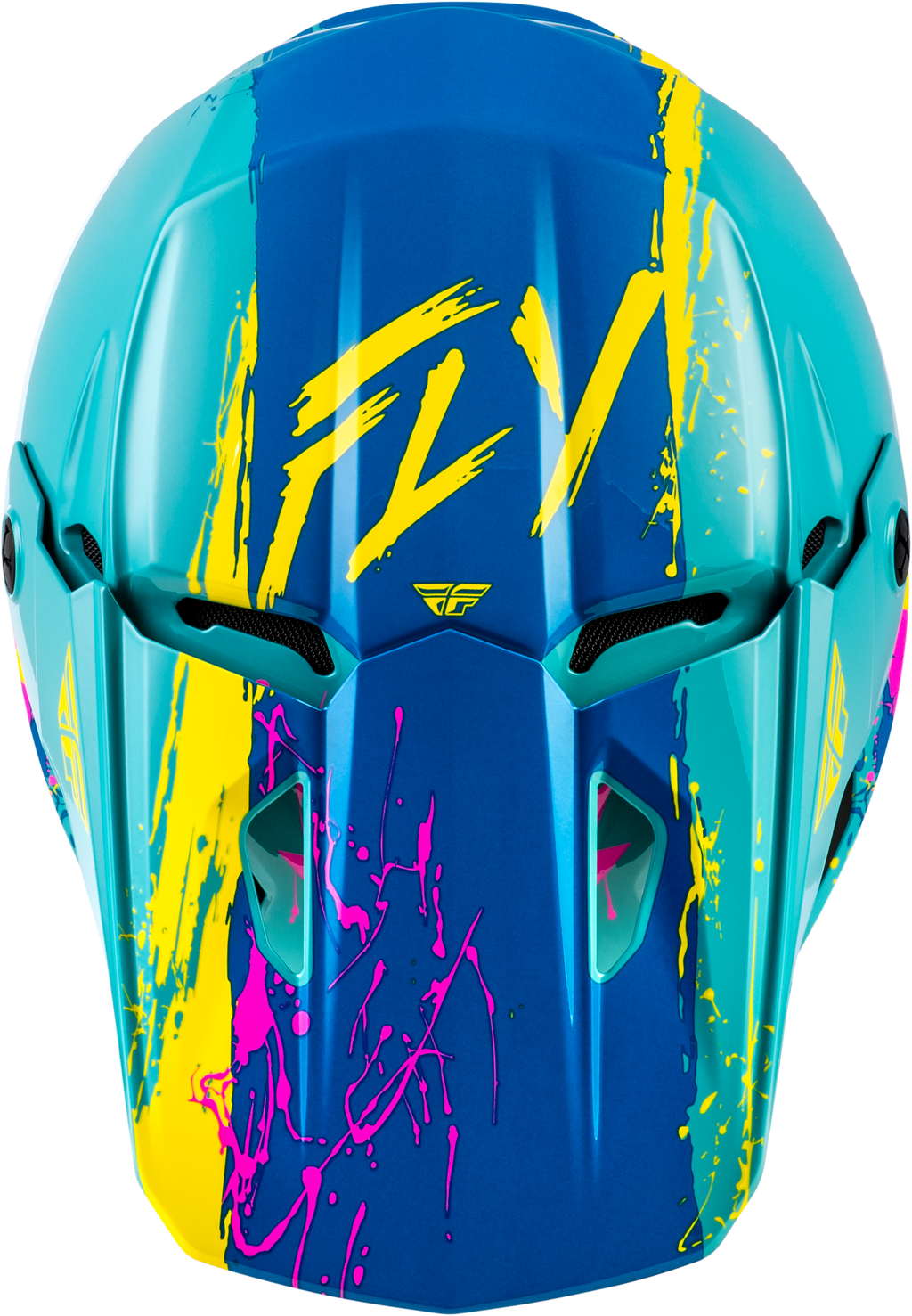 Youth Kinetic Drip Helmet Turquoise/Pink/Yellow Yl