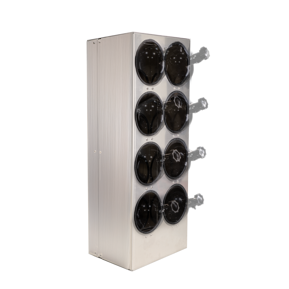 860 Performance Nitrous Bottle Holder - Stacked - 8x 10lb Bottles / Raw Finish