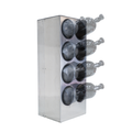 860 Performance Nitrous Bottle Holder - Stacked - 8x 10lb, 12lb or 15lb Bottles / Raw Finish