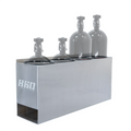 860 Performance 10lb & 15lb Nitrous Bottle Holder - 4 Bottles / Raw Finish