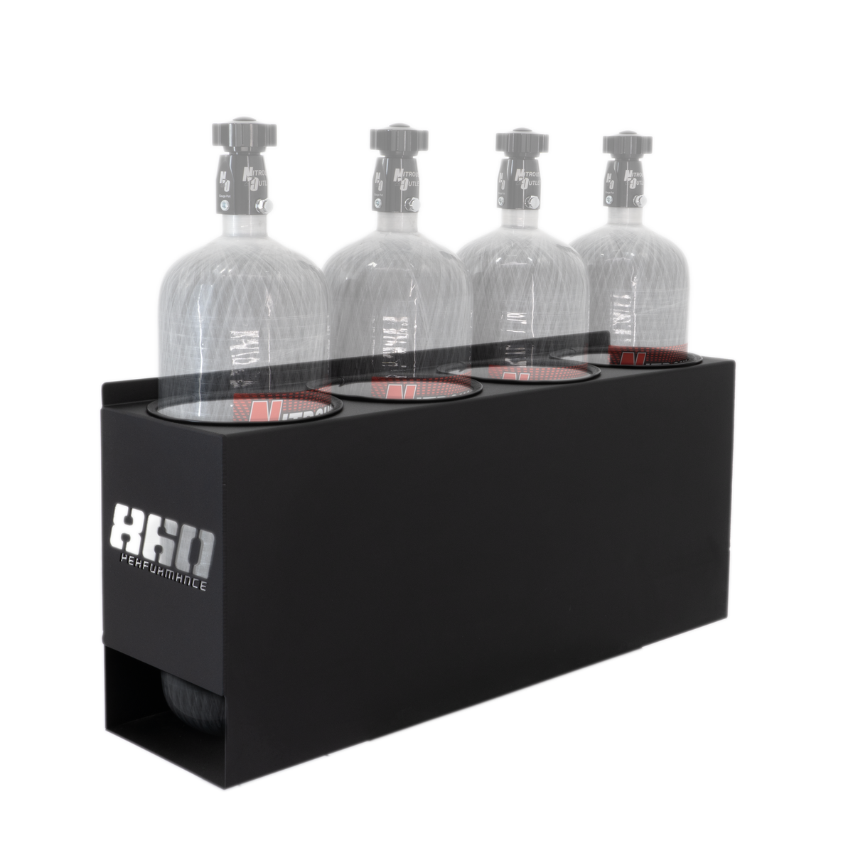 860 Performance 12lb Carbon Nitrous Bottle Rack - 4 Bottles