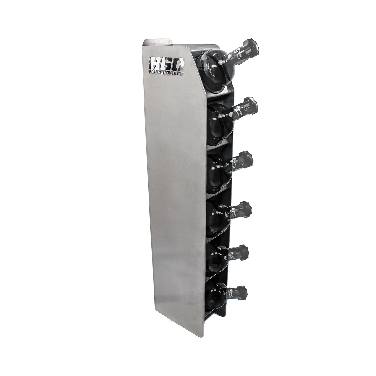 860 Performance 5lb Nitrous or C02 Bottle Holder - 6 Bottles / Raw Finish