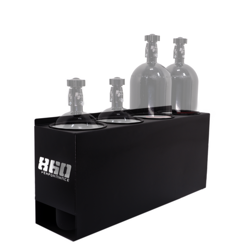 860 Performance 10lb & 15lb Nitrous Bottle Holder - 4 Bottles