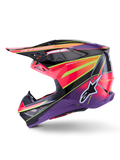 Supertech S M10 Era Helmet Pnk/Violet/Ylw Fluo Glossy Xs
