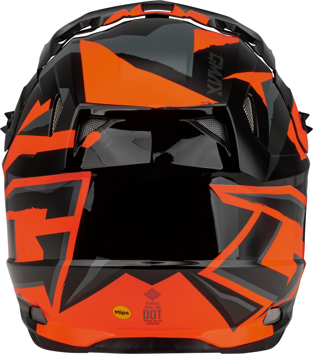 Mx 96 Splinter Helmet Black/Orange Xl