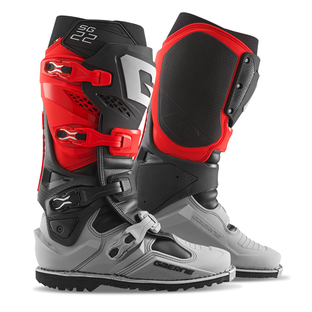 Sg22 Gore Tex Enduro Le Boots Red/Black/Grey Sz 11