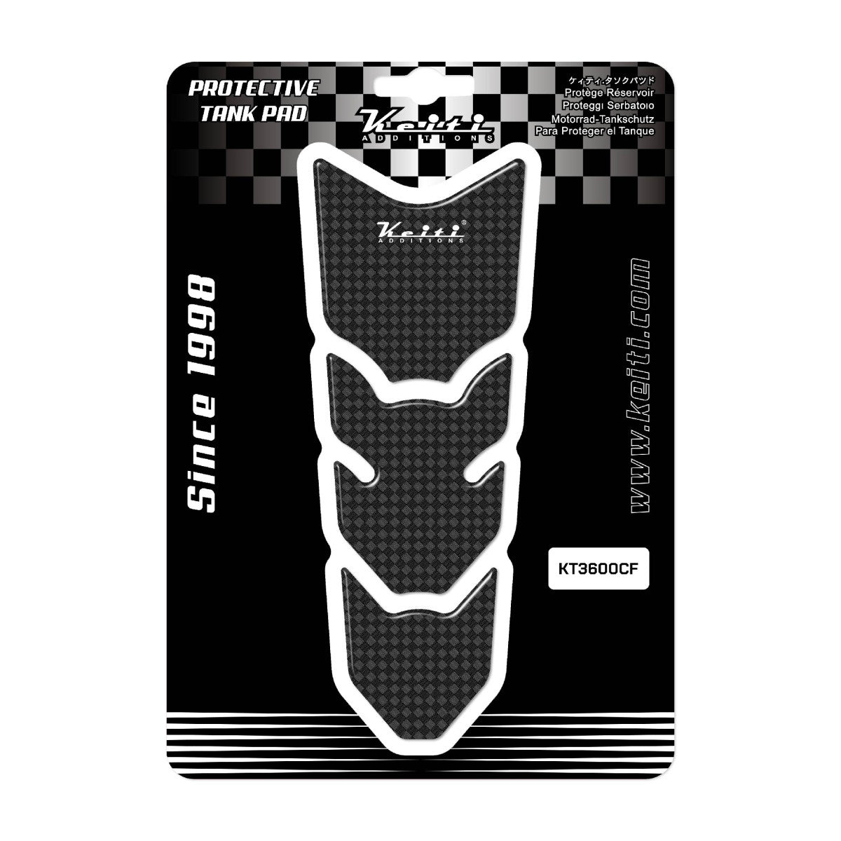 Keiti Additions KT3600CF Carbon-look Tank Pad