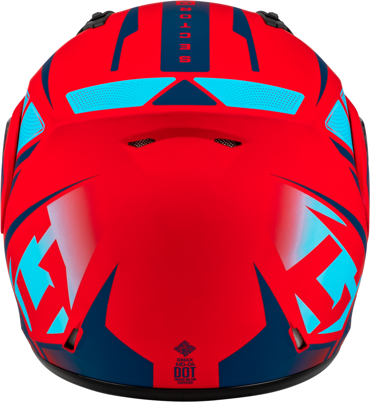 Md 04 Sector Helmet Matte Red/Blue Md
