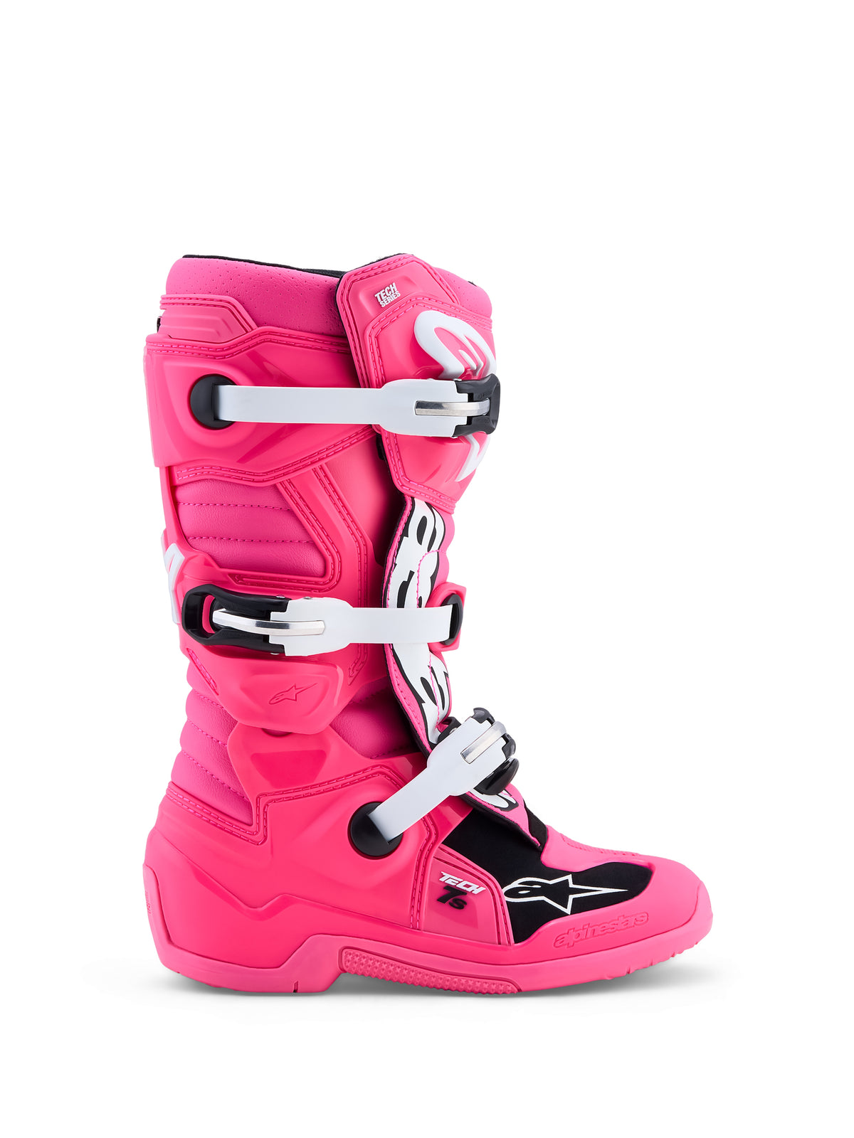 Tech 7s Boots Pink Fluo/Blk/Wht 2