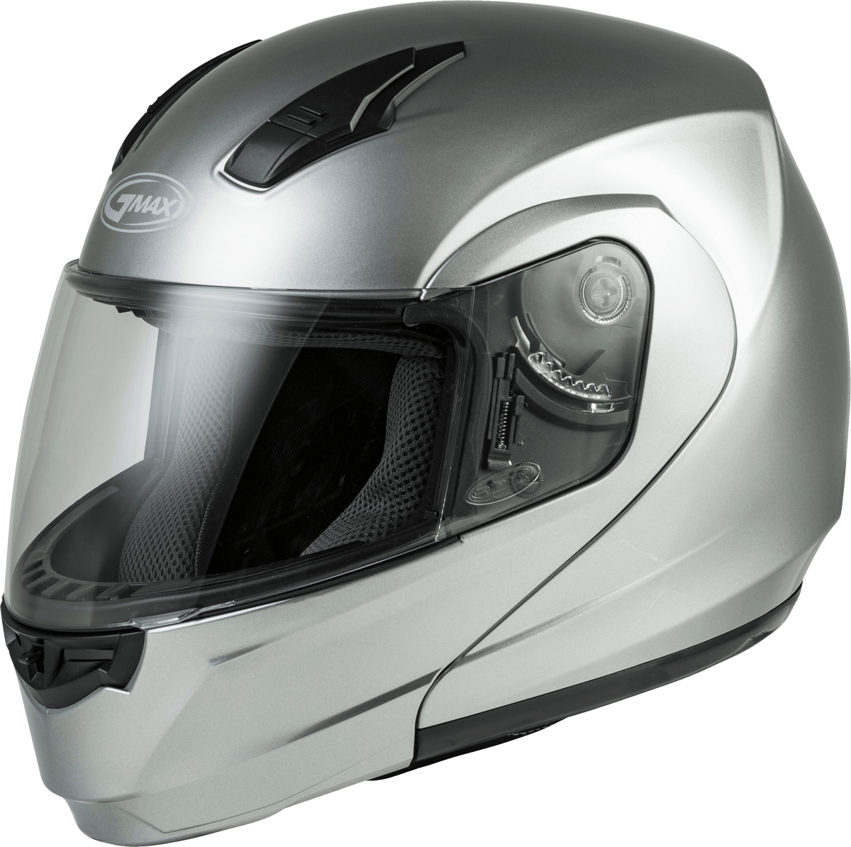 Md 04 Modular Helmet Metallic Silver 2x