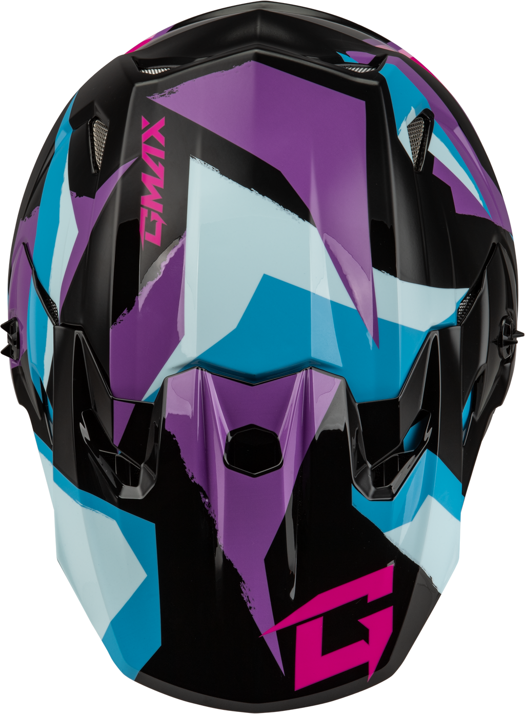 Mx 96 Splinter Helmet Black/Purple/Blue Xs