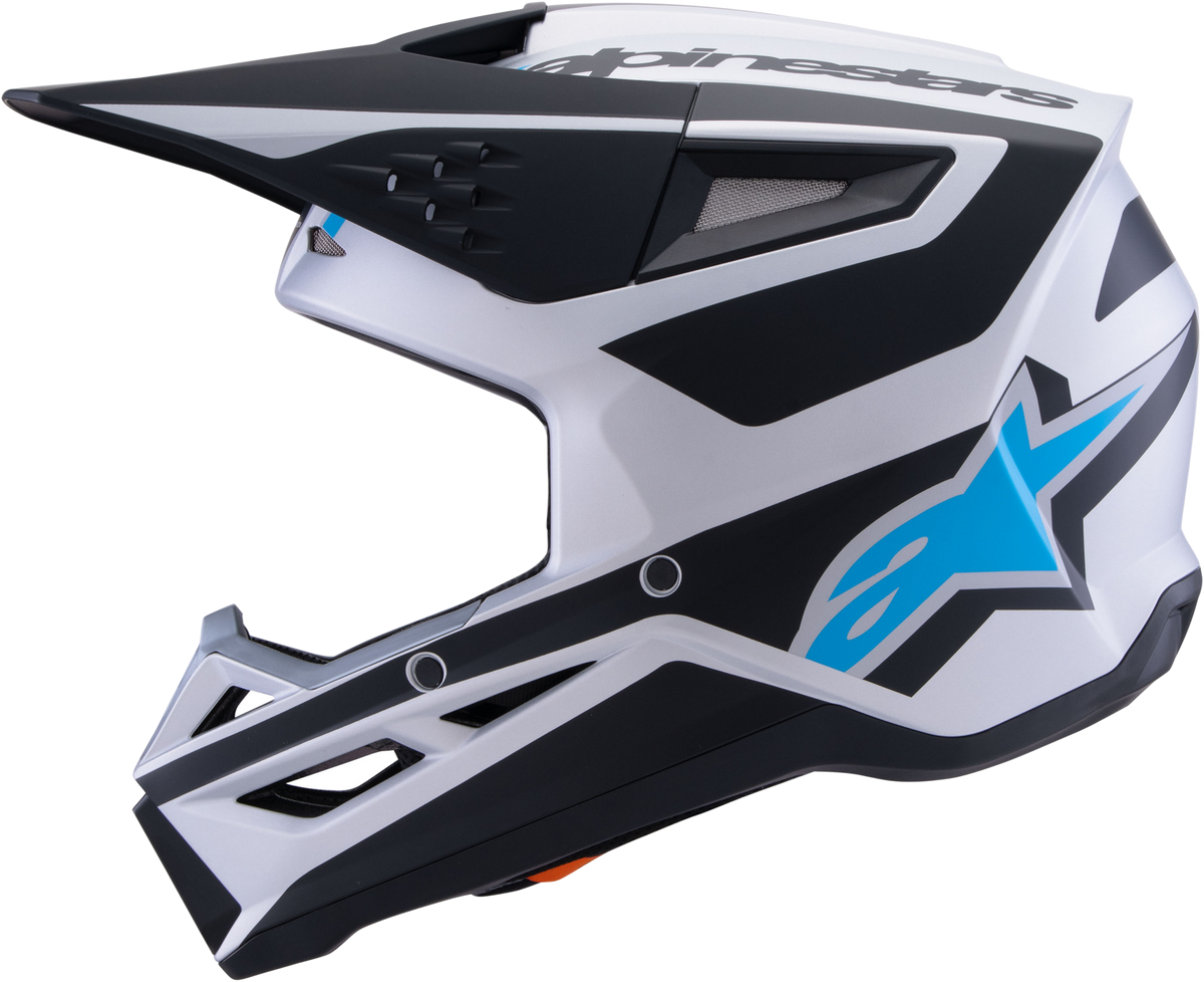 Sm3 Heat Helmet Silver/Blue/Black Matt Xl