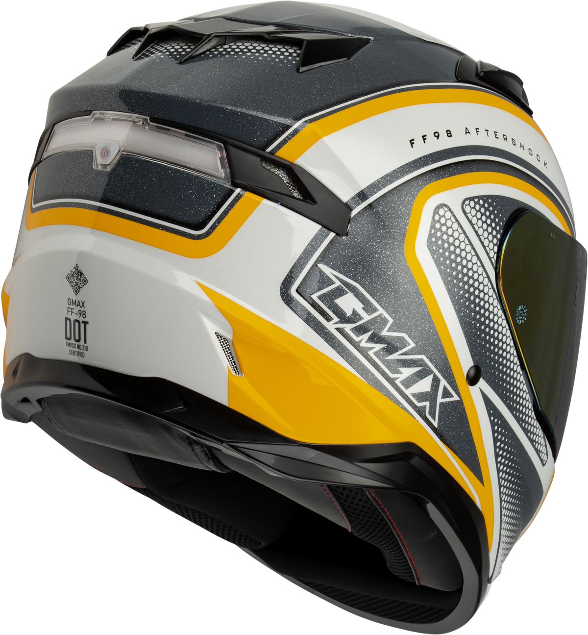 Ff 98 Aftershock Helmet White/Metallic Silver 3x