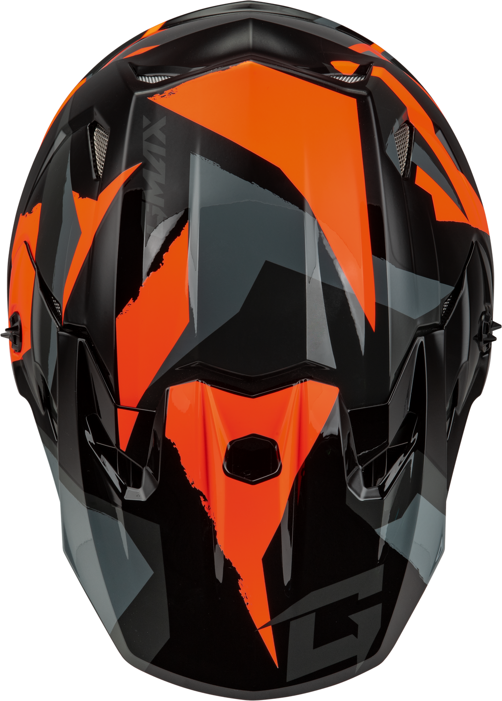 Mx 96 Splinter Helmet Black/Orange Xs