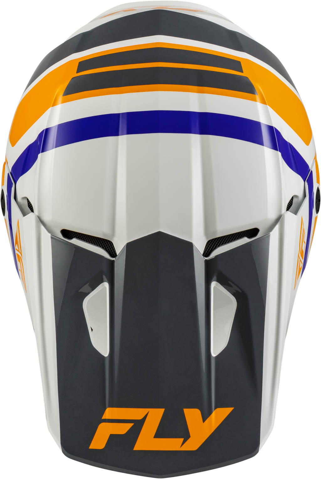 Youth Kinetic Scrap Helmet White/Orange/Blue/Grey Ys