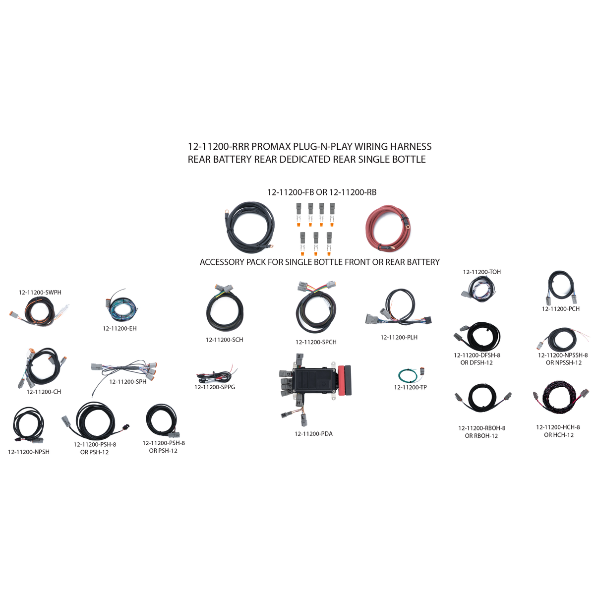 ProMax Plug-N-Play Wiring Harness - Battery Rear â€“ Dedicated Rear- Rear Bottle Location