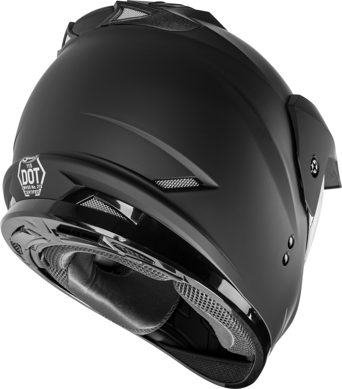 Gm 11 Dual Sport Helmet Matte Black  Lg