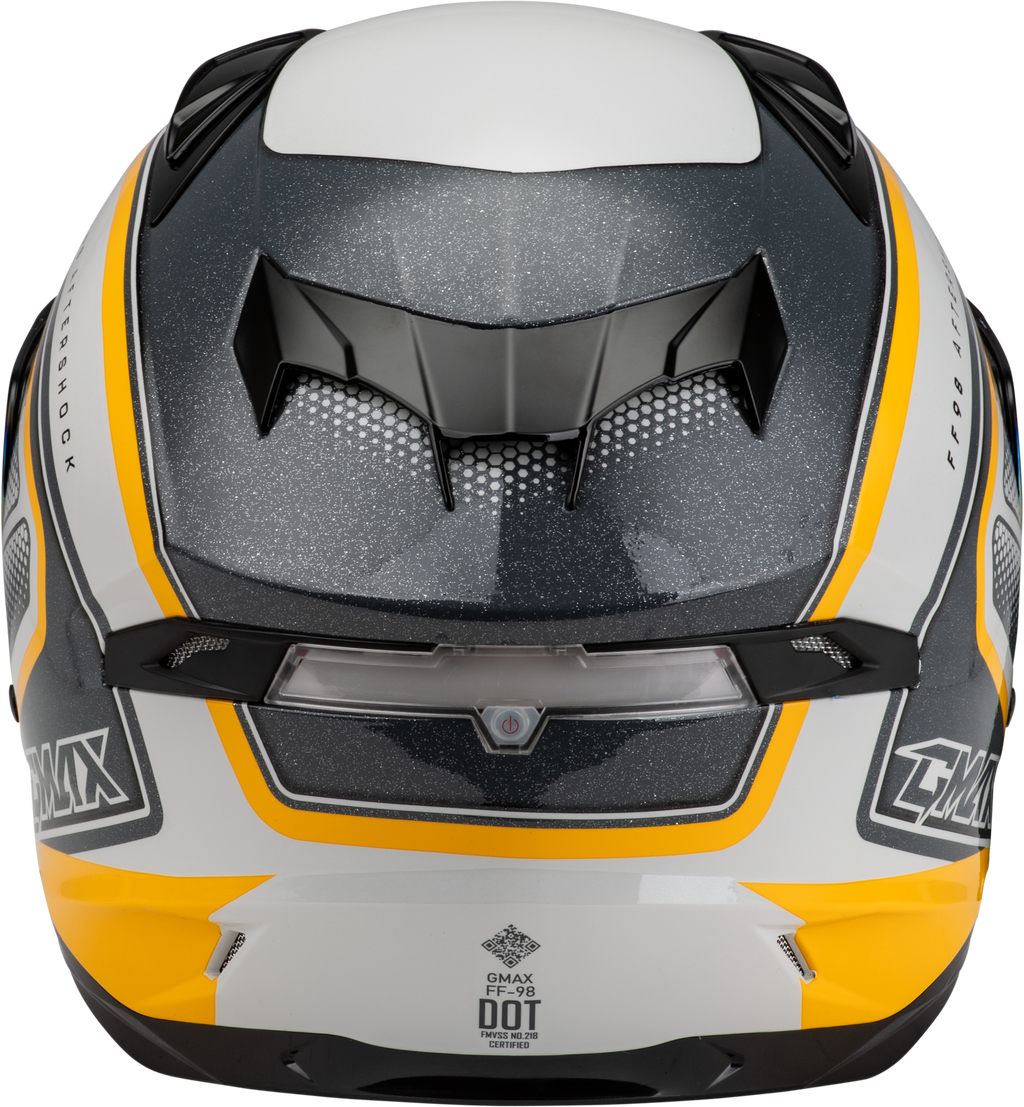 Ff 98 Aftershock Helmet White/Metallic Silver Xs
