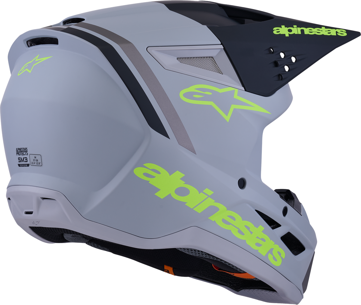 Sm3 Radium Helmet Gry/Blk/Ylw Fluo Matt 2x