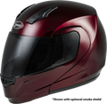 Md 04 Modular Helmet Wine Red 2x