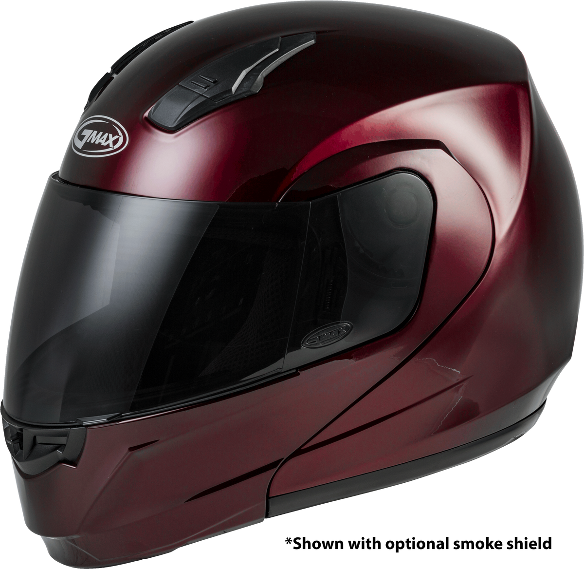 Md 04 Modular Helmet Wine Red 2x