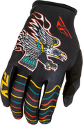 Youth Lite Americana Gloves Black/Red/Gold Ys