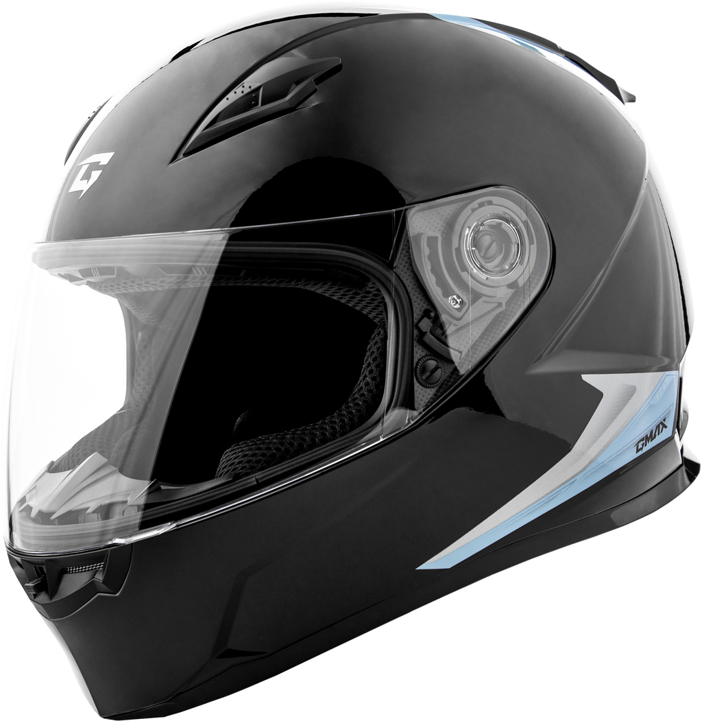 Ff 49 Syth Helmet Black/Silver Blue Sm