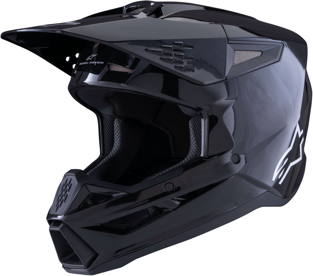Sm3 Solid Helmet Black Glossy 2x
