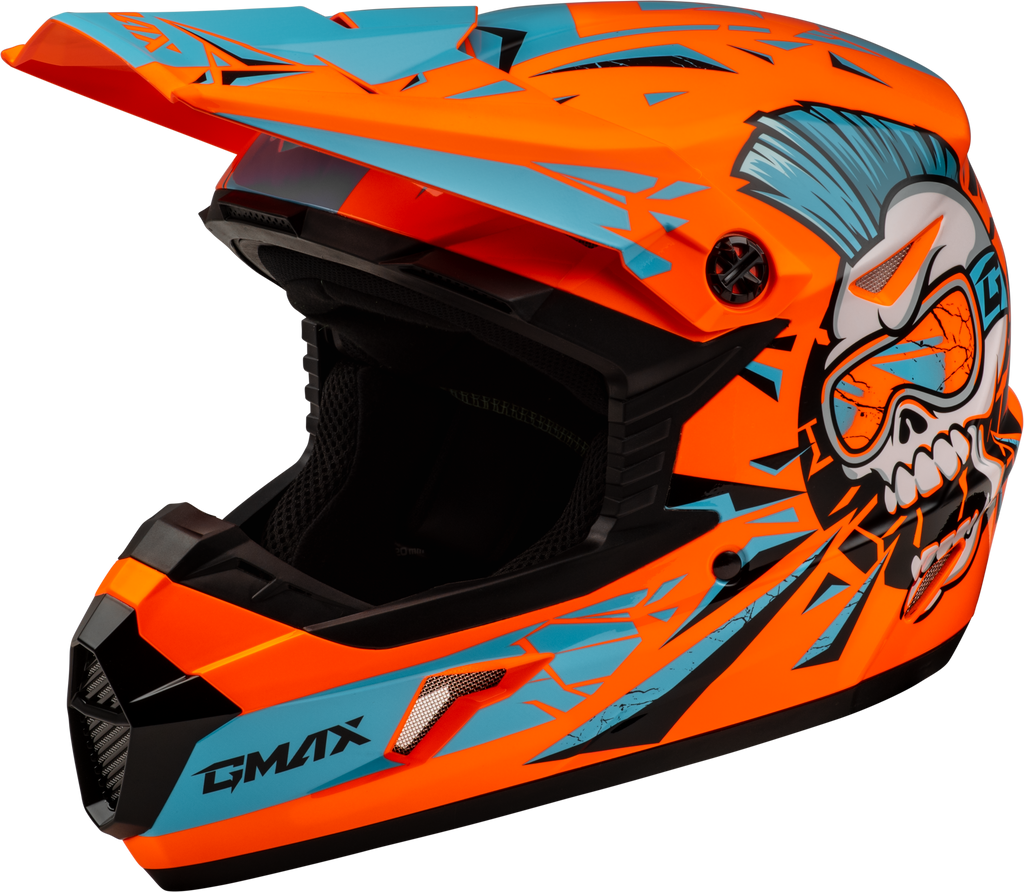 Youth Mx 46y Unstable Helmet Hi Vis Orange/Blue Ys