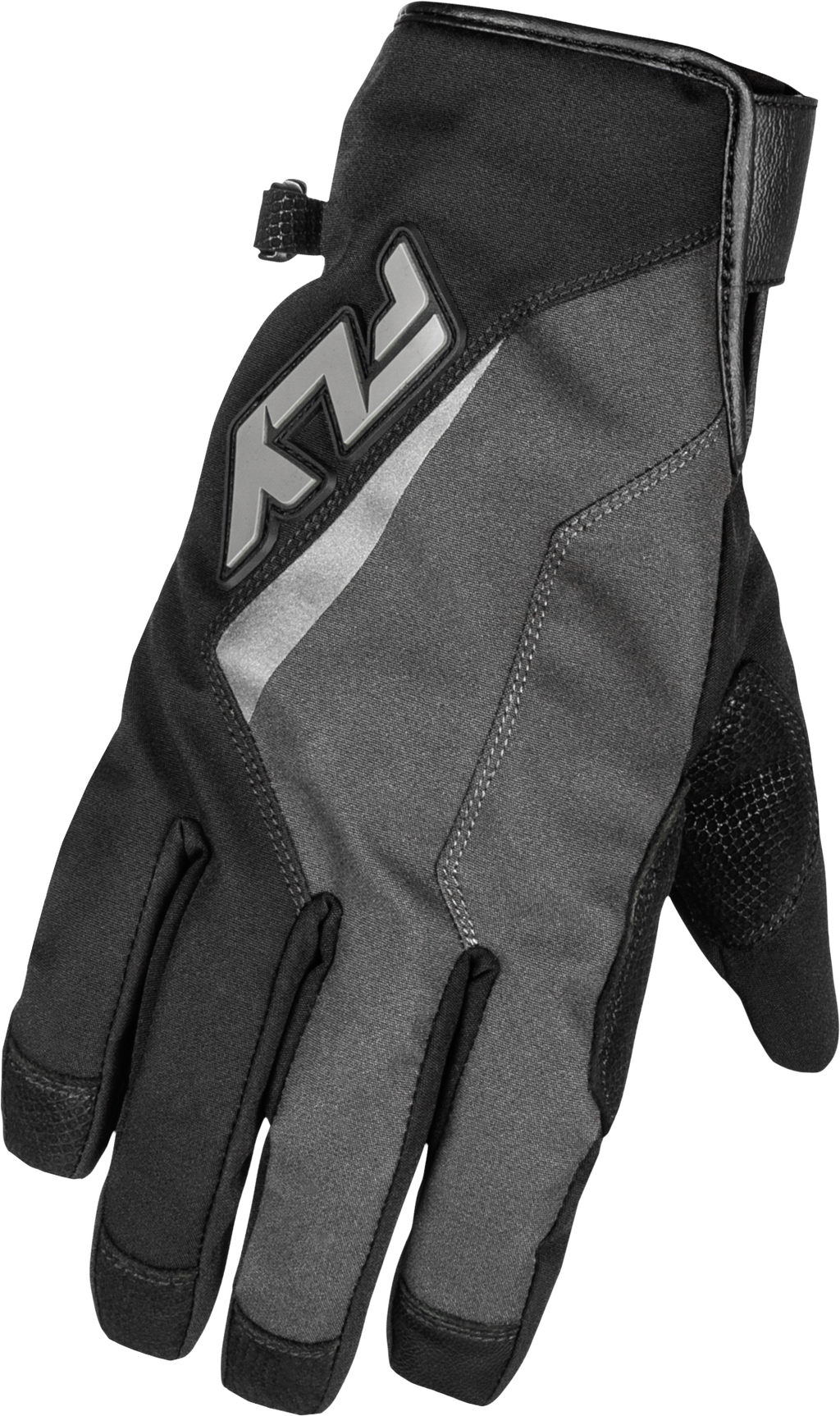Title Long Gloves Grey/Black Xs