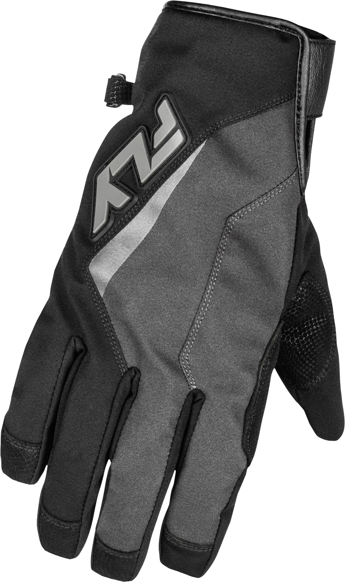 Title Long Gloves Grey/Black Xs