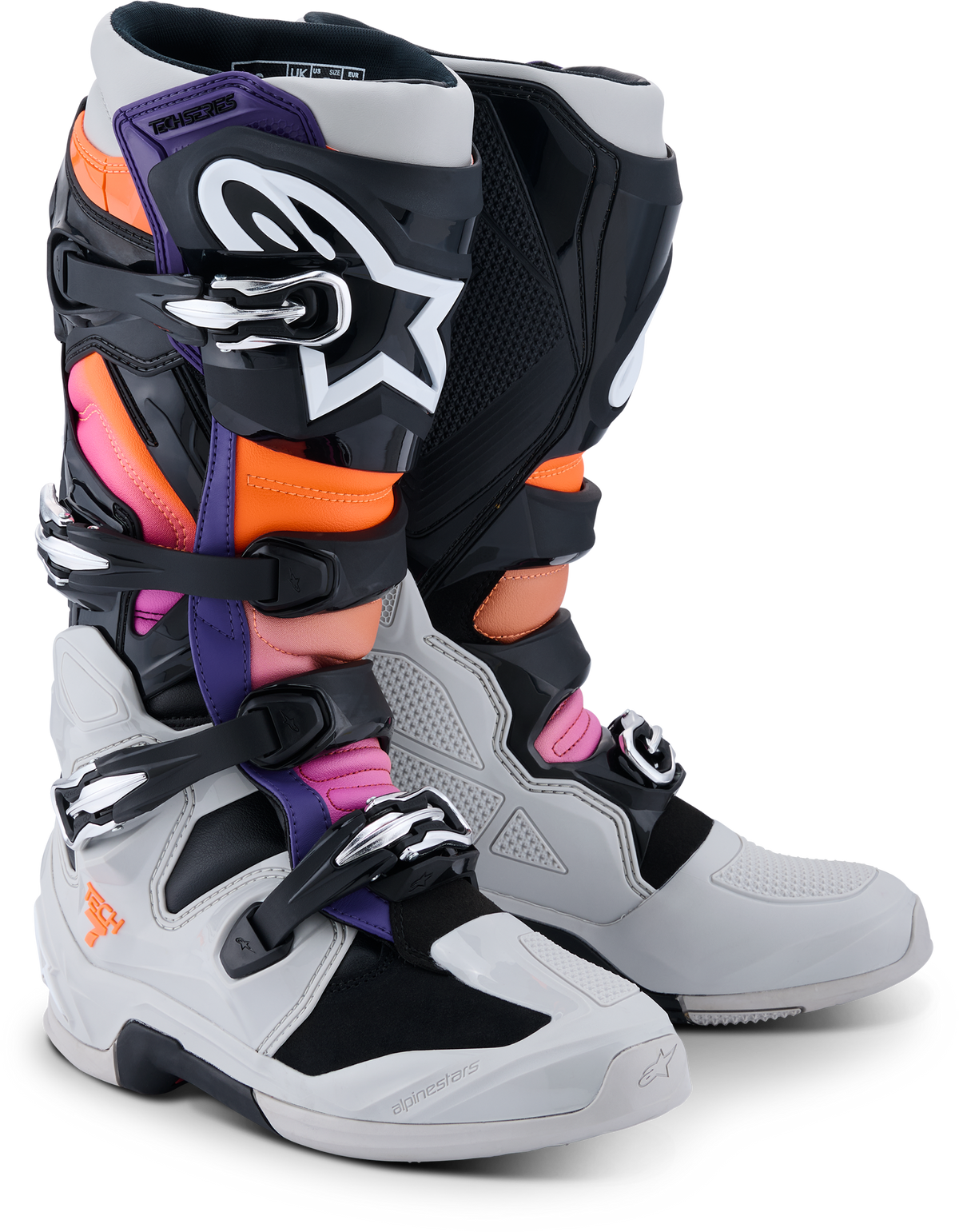 Tech 7 Blk/Lght Gry/Orng Fl/Magnta 11