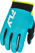 F 16 Gloves Aqua/Black/White Md