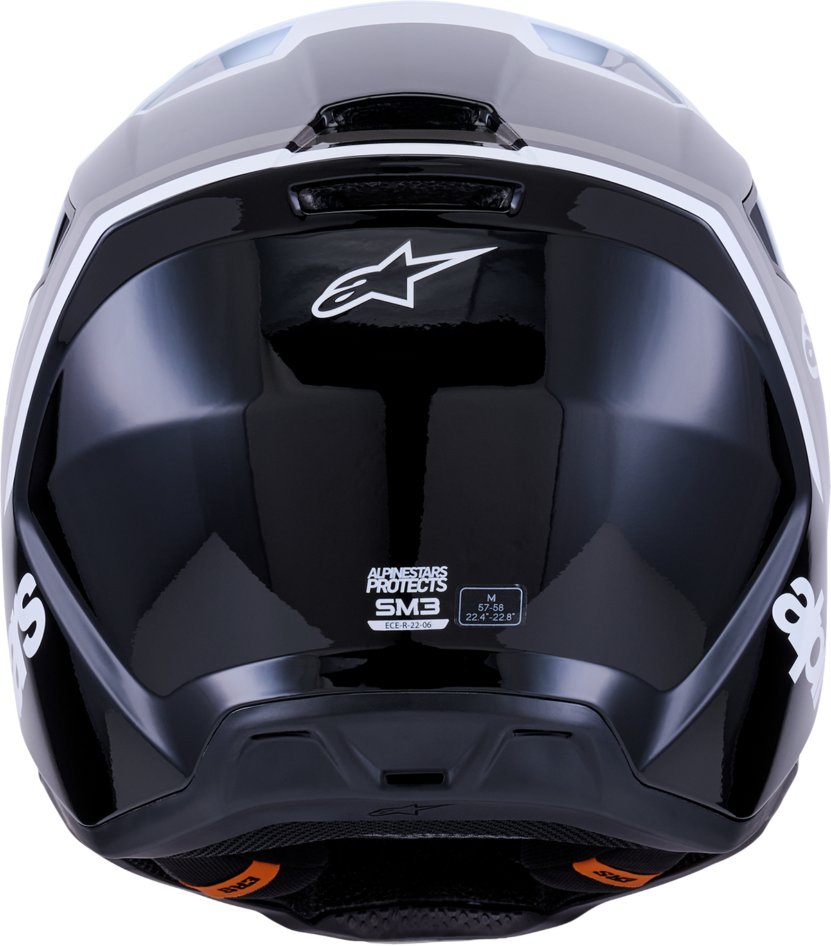 Sm3 Radium Helmet Blk/Wht/Gry Glossy Xl