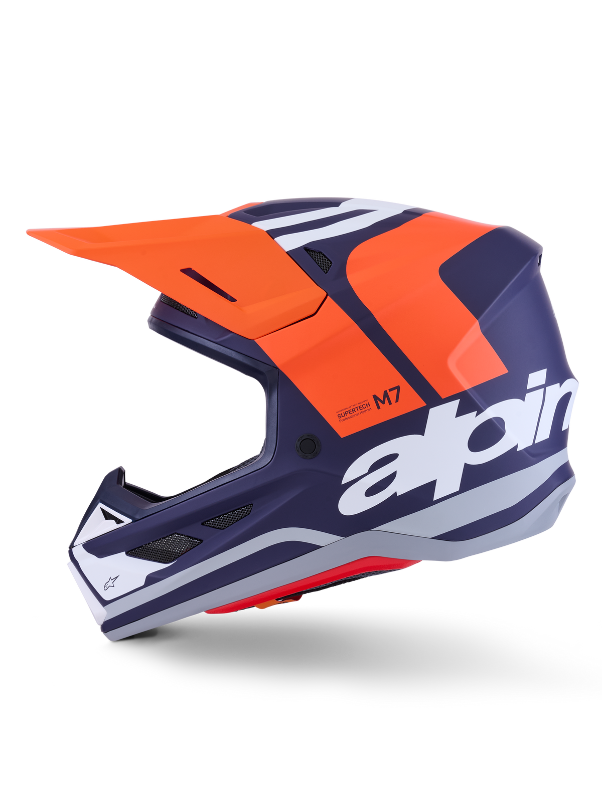 Sm7 Core Helmet Orng/Blue Matt Lg