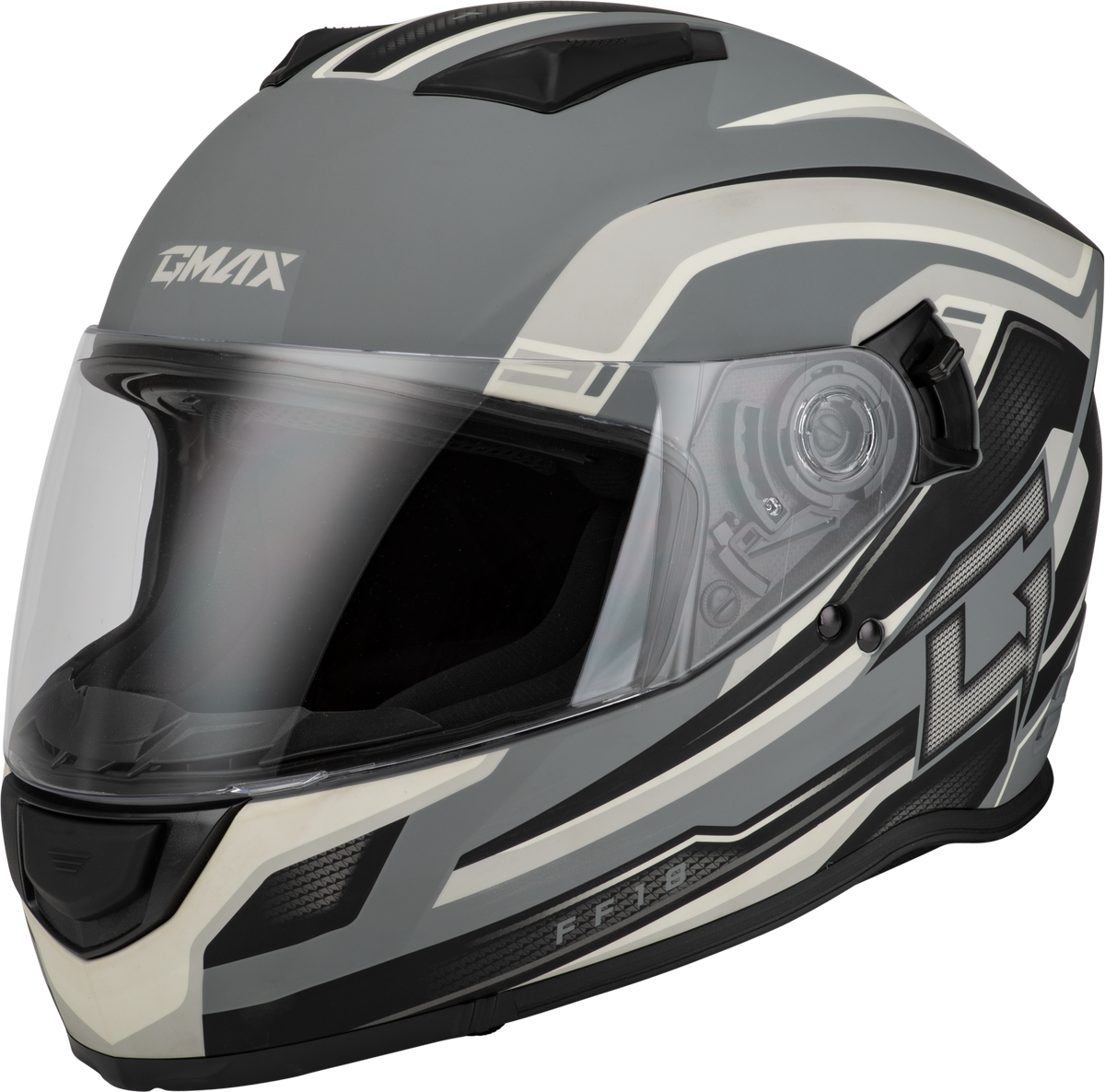 Ff 18 Drift Helmet Matte Grey/Silver/Black 2x