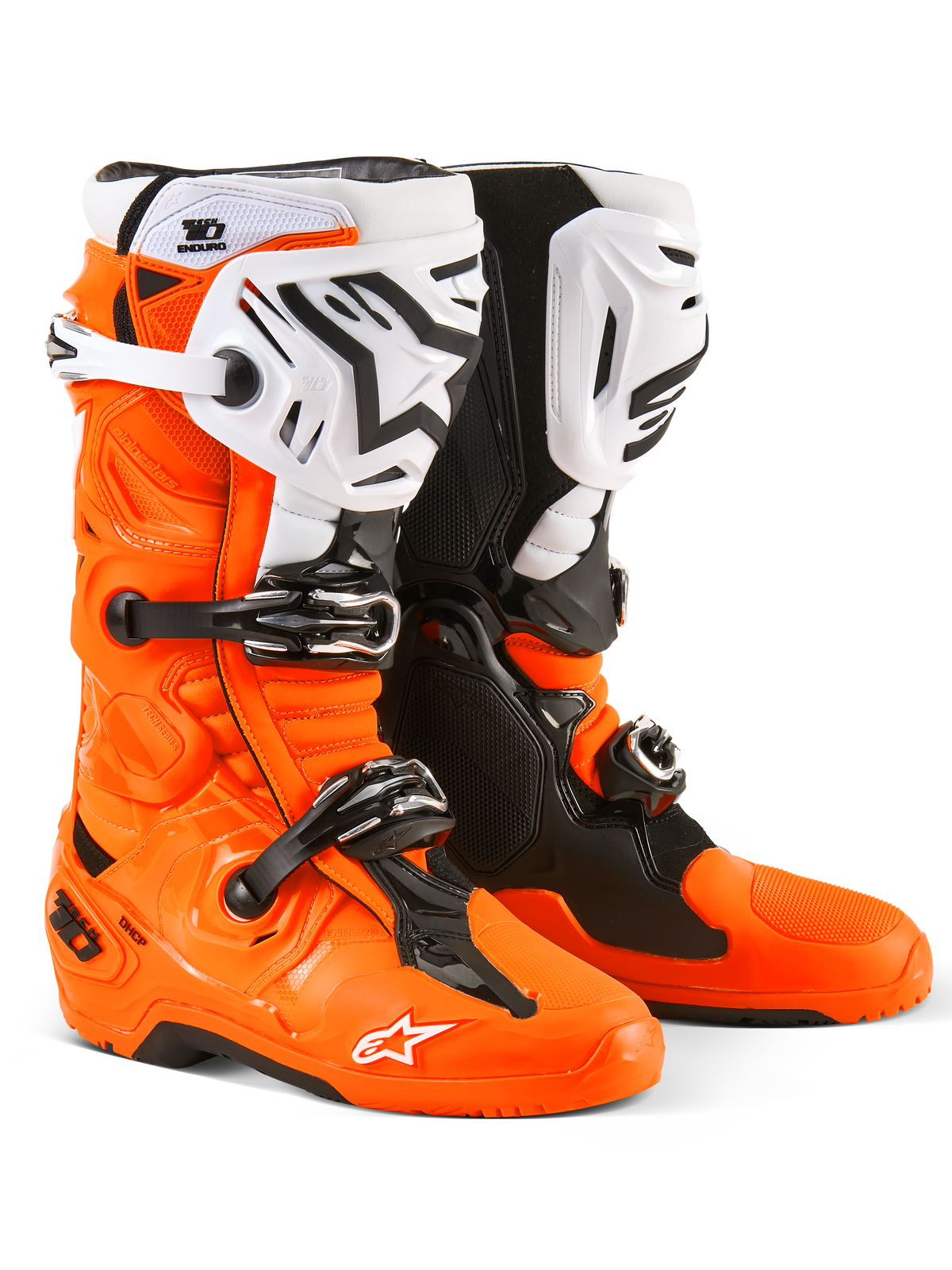 Tech 10 Enduro Boots Orange Fluo/Black/White 12