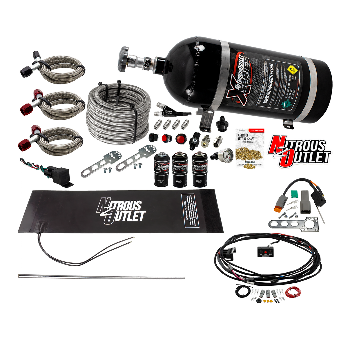 X-Series “Core+3” Plug-N-Play Wet Single Nozzle EFI System Package  - 10lb Bottle