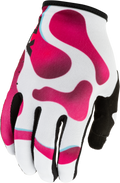 Youth Lite  Vibe Gloves White/Pink/Blue Ys